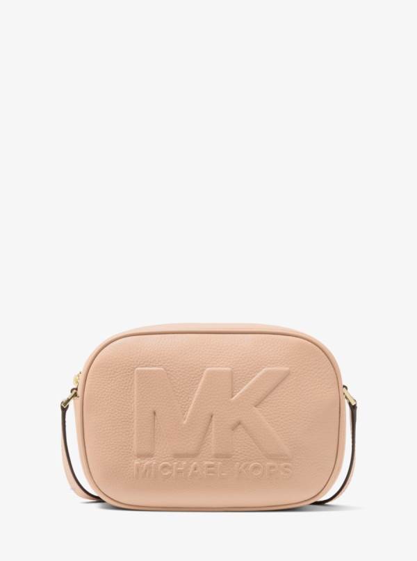 Damske Spojková Taška Michael Kors Jet Set Medium Embossed Pebbled Leather Hnedožltý - Kabelky Michael Kors Levně | KZVEH-4173